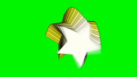 Green background and rotating star shape Stock Footage 115300292