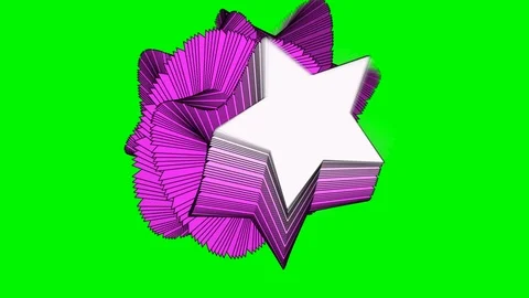 Green background and rotating star shape Stock Footage 115312131