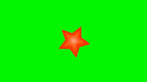 Green background and rotating star shape Stock Footage 120159373