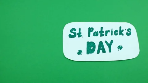 Green background and text Stock Footage 85825747