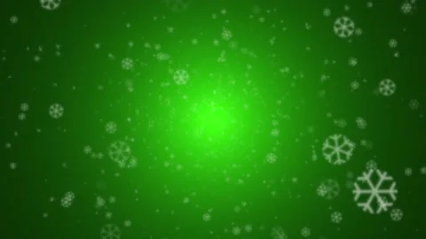 Green Background Animated Snow Particles Stock Footage 147034405
