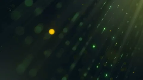 Green background with animation falling glittering particles as festive rain. 4K Stock Footage 121516068