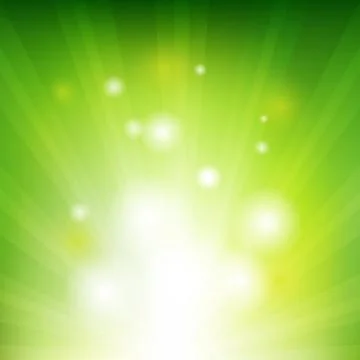 Green background with beams Stock Illustration