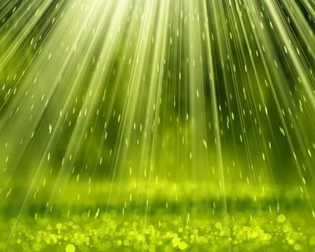 Green Background With Beams Stock Illustration