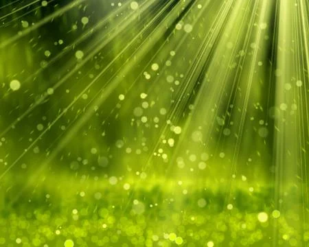 Green Background With Beams Stock Illustration
