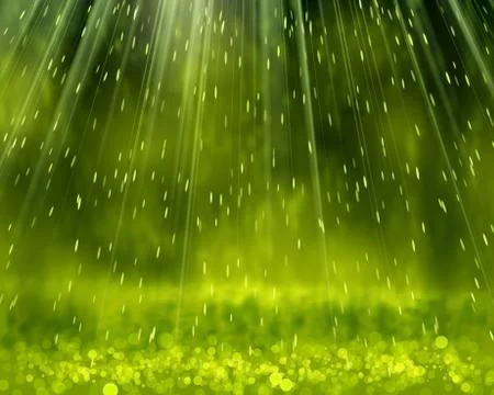 Green Background With Beams Stock Illustration