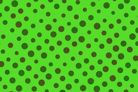 Green background with black dots pattern Stock Illustration