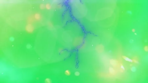 Green background with blue lightning Stock Footage 338217450
