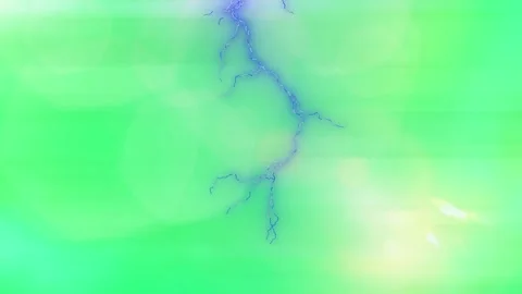 Green background with blue lightning Stock Footage 338246917