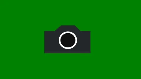 Green background border ancamera black square green screen animated chromakey Stock Footage 314067556