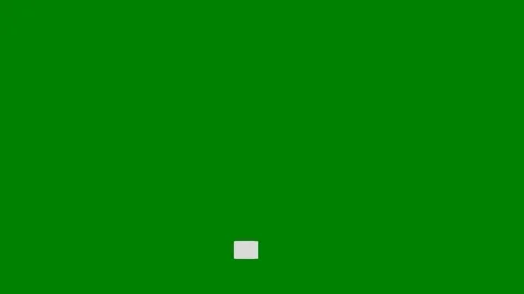 Green background border arrow line the middle icon letter f square green screen Video stock 314067028
