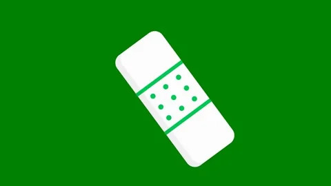 Green background border dice pill domino green screen animated chromakey Stock Footage 314067473