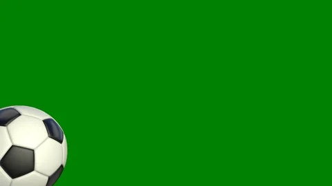 Green background border soccer ball screen green screen animated chromakey Stock Footage 314067634