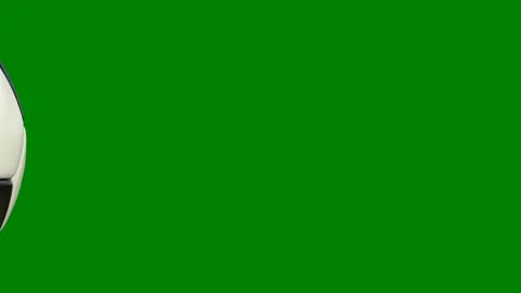 Green background border soccer ball screen green screen animated chromakey Stock Footage 314067636