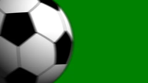 Green background border soccer ball green screen animated chromakey background Stock Footage 314067637
