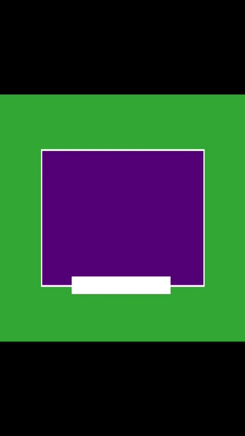Green background with central purple square and white rectangle. Minimalist.. Stock Footage 345964103