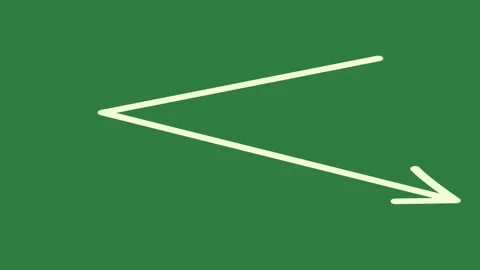 A green background with clock and white arrow icon green screen scene figure Stockbeeldmateriaal 335696738