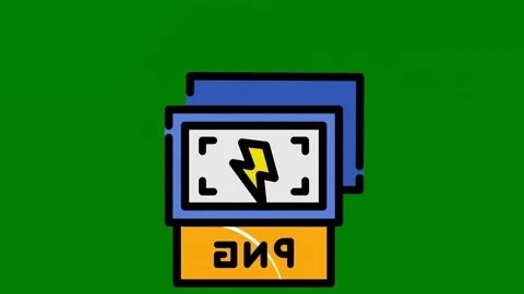 Green background clock lightning ancomputer the word png phone green screen Stock-Footage 314067456