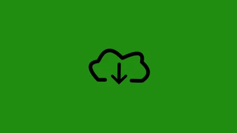 Green background Cloud download Filing Documents Computer File Digitization File Stock Footage 314665669