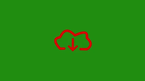 Green background Cloud download Filing Documents Computer File Digitization File Stock Footage 314665673