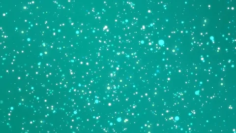 Green background with colorful glitter lights Stock Footage 70402964