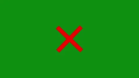 Green Background Cross Icon Animation Stock Footage 343387359