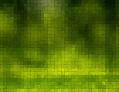 Green Background With cubes Stock Illustration