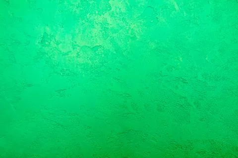 Green background, decorative plaster on the wall Stock Photos