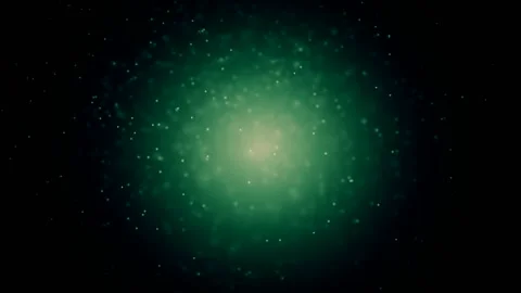 Green background with floating dots. Mockup. Stock Footage 205028409