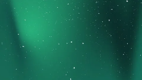 Green background with floating white particles in motion Stock-Footage 336326185