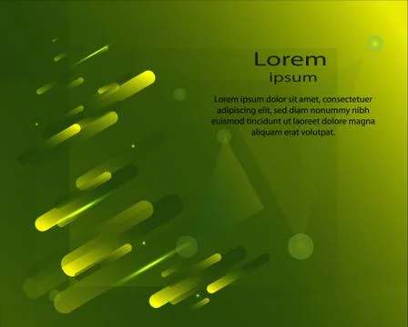 Green background geometric. Abstract flyer brochure template design background. Stock Illustration