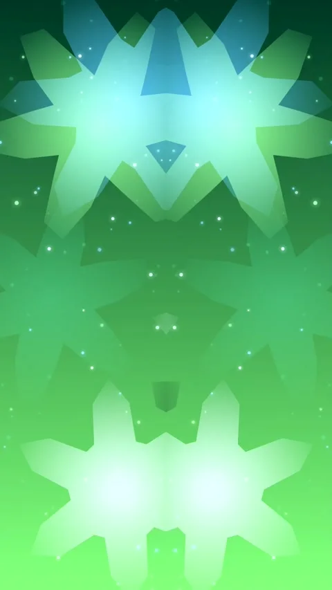 Green Background With Glowing Shapes Animation Stock Footage 327698552