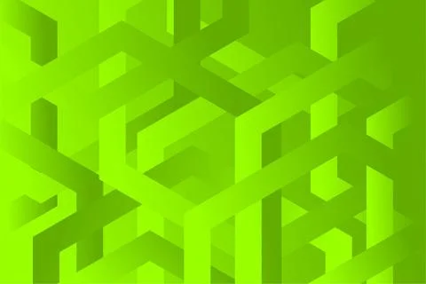 Green background with gradient abstract geometric shape. Stock Illustration