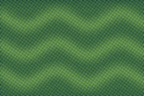 Green background with halftone wave pattern. Retro pop art texture. Stock Illustration