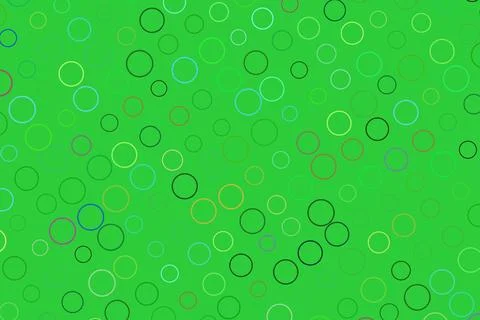 Green background with hexagon and circle shapes Stock Illustration