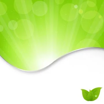 Green background Stock Illustration