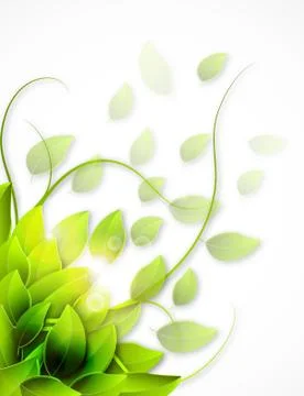 Green background Stock Illustration