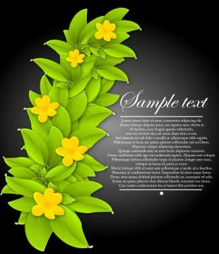 Green background Stock Illustration