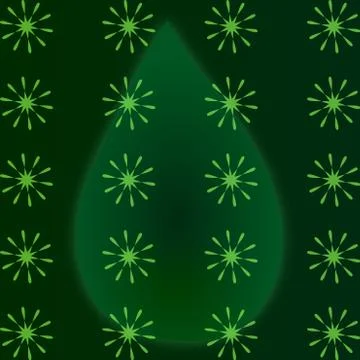 Green background Stock Illustration