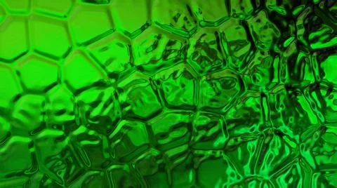 Green background with irregularly curved elements. Beautiful abstraction.  Stock Illustration