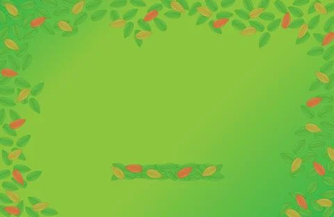 Green background with leaves Stock Illustration