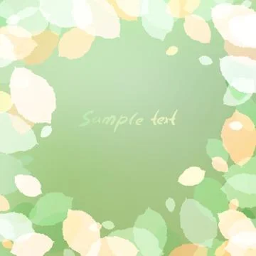 Green background of leaves with space for text Stock Illustration