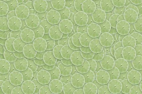 Green background with lime circles Foto stock