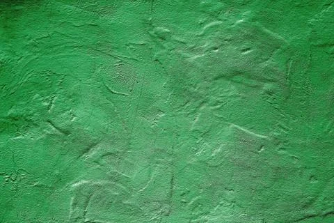 Green background, lime plaster wal Foto stock