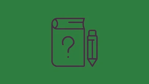 A green background with line drawing of canister and pencil jar liquid phone Video stock 335129983