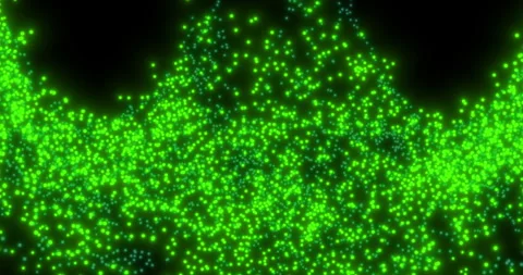 A green background with many small green dots Stock Footage 327065423