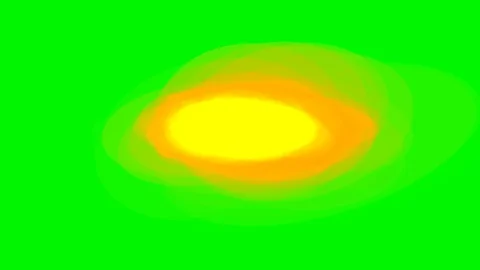 Green background with moving circles Stock Footage 108069315