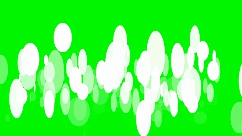 Green background with moving circles Stock Footage 108697774