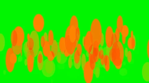 Green background with moving circles Stock Footage 108699203