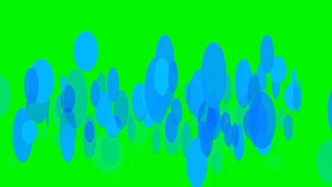 Green background with moving circles Stock Footage 108704058